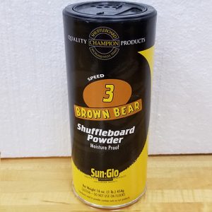 Sun-Glo Yellow Bear Shuffleboard Alley Shuffle Board Powder Wax Sand # 4 Four 